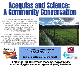 Acequia and Science Workshop Flier